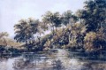 Étang aquarelle peintre paysages Thomas Girtin